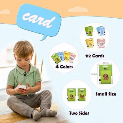 English plastic talking flashcard