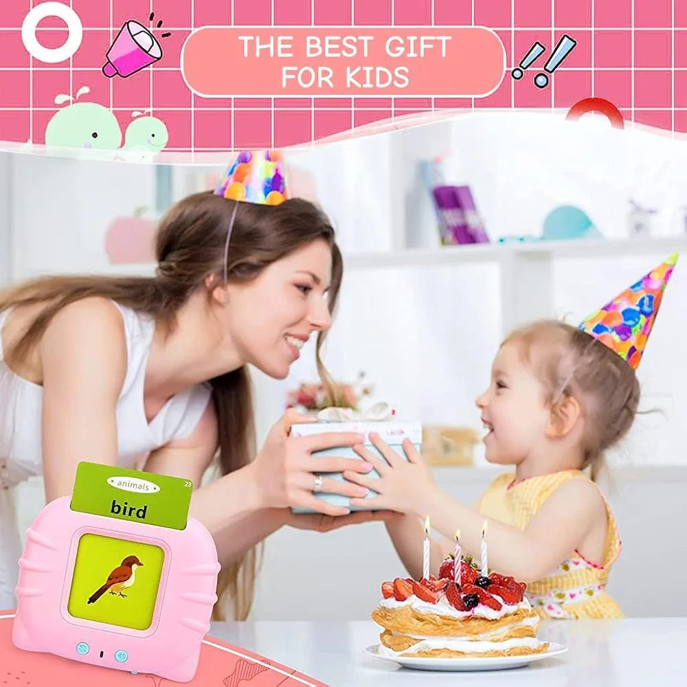 English plastic talking flashcard