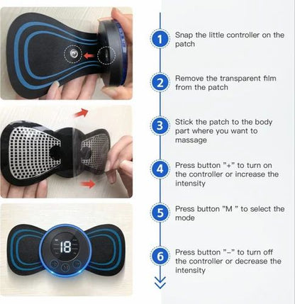 Butterfly design body muscle massager