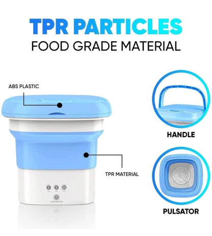 Foldable washing machine