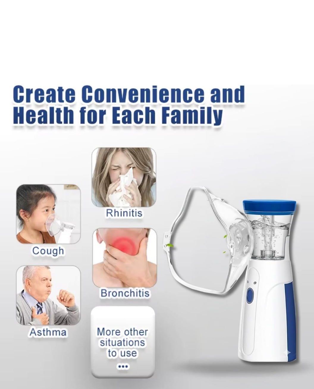 Portable mesh nebulizer